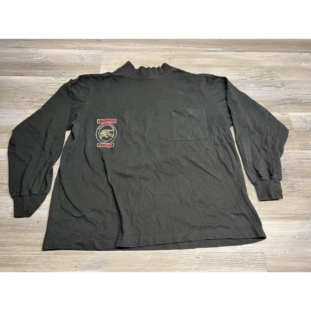 Vintage Road Dragons MC T-Shirt Yongsan Korea Motorcycle Club Pocket Tee XL‎